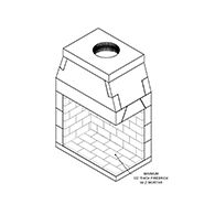 CUSTOM ISOKERN STANDARD FIREBOX 36" CORNER RIGHT