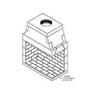 CUSTOM ISOKERN STANDARD FIREBOX 42" CORNER RIGHT