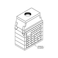 82042ST- CUSTOM ISOKERN MAGNUM FIREBOX 42" SEE-THRU