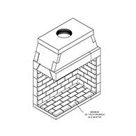 CUSTOM ISOKERN MAGNUM FIREBOX 48" CORNER LEFT