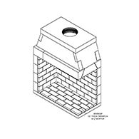 CUSTOM ISOKERN MAGNUM FIREBOX 48" CORNER RIGHT