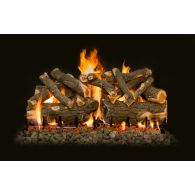 42"  ARIZONA WEATHERED OAK CHARRED SEE-THRU LOGS, 15 PIECE SET