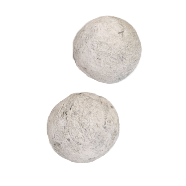 6” WHITE CANNON BALLS, 4 PC SET