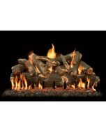 60" ARIZONA WEATHERED OAK JUMBO SEE-THRU LOGS, 15 PIECE SET