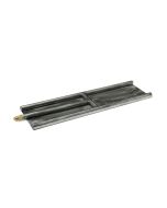 36" ISOFLAMES GLASS H-BURNER STAINLESS STEEL, 14X36