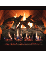 24" ARIZONA WEATHERED OAK JUMBO SEE-THRU LOGS, 9 PIECE SET