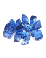 1/2" REFLECTIVE POSEIDON BLUE FIRE GLASS (10LB JAR)