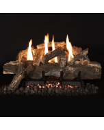 30" VENT-FREE WEATHERED OAK LOGS, 10 PIECE SET