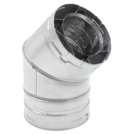 8" DIRECT VENT 45 DEGREE SWIVEL ELBOW