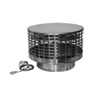 DM54 STAINLESS STEEL CHIMNEY CAP W/ DAMPER