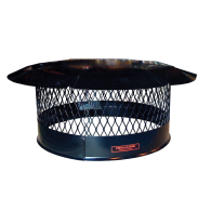 DM54 BLACK GALVANIZED CHIMNEY CAP