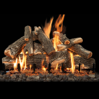 36" ARIZONA WEATHERED OAK LOGS, 9 PIECE SET