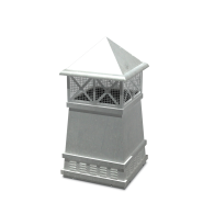 EUROPEAN - KNIGHT CHIMNEY POT, GRAY