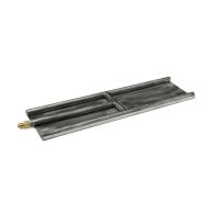 48" ISOFLAMES GLASS H-BURNER STAINLESS STEEL, 48X14