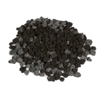 BLACK LAVA ROCK, GRANULES - 10 LB BAG