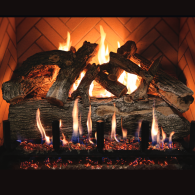 30" ARIZONA WEATEHRED OAK JUMBO SLIMLINE LOGS, 10 PIECE SET