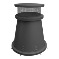 GLASGOW MUSKET CHIMNEY POT, 32" HEIGHT