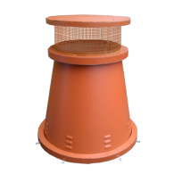 GLASGOW TERRACOTTA CHIMNEY POT, 32 HEIGHT