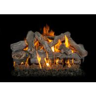 30" WESTERN DRIFTWOOD SEE-THRU LOGS, 9 PIECE SET