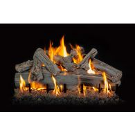 36" WESTERN DRIFTWOOD SEE-THRU LOGS, 10 PIECE SET